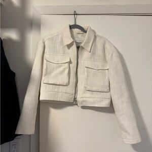 Abercrombie & Fitch Cream Blazer Jacket